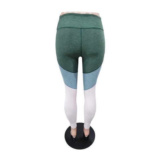 NEW Outdoor Voices Spring 7/8 Leggings Green Pink Size S Color Block Athletic - Picture 8 of 14